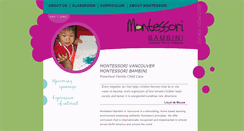 Desktop Screenshot of montessoribambini.com