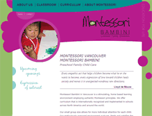 Tablet Screenshot of montessoribambini.com